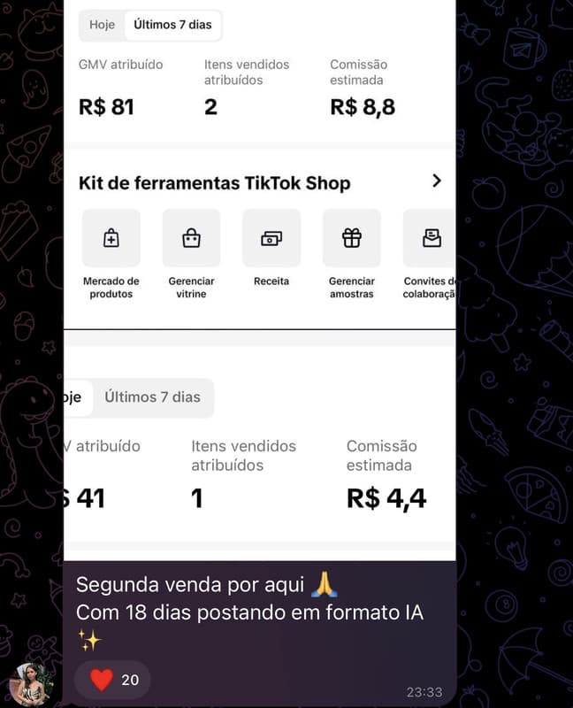 Print de resultado de aluno