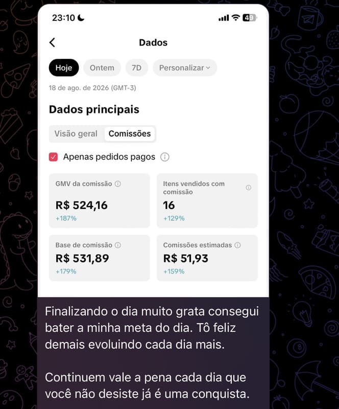 Print de resultado de aluno