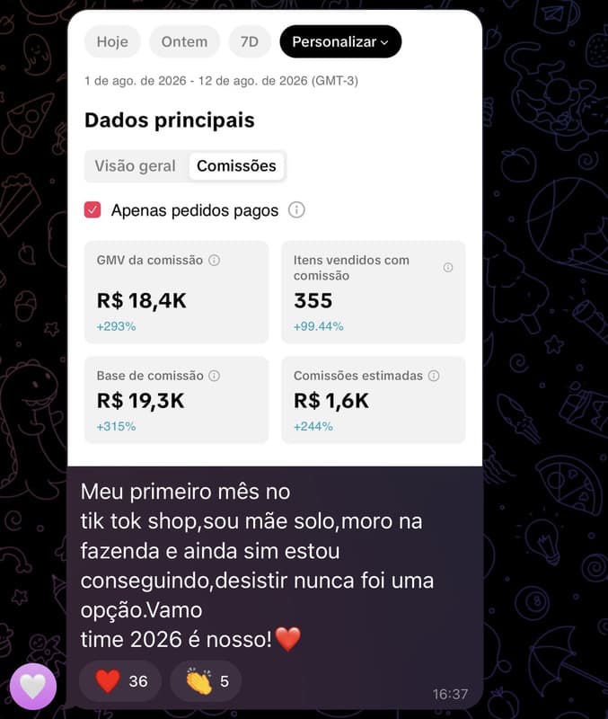 Print de resultado de aluno